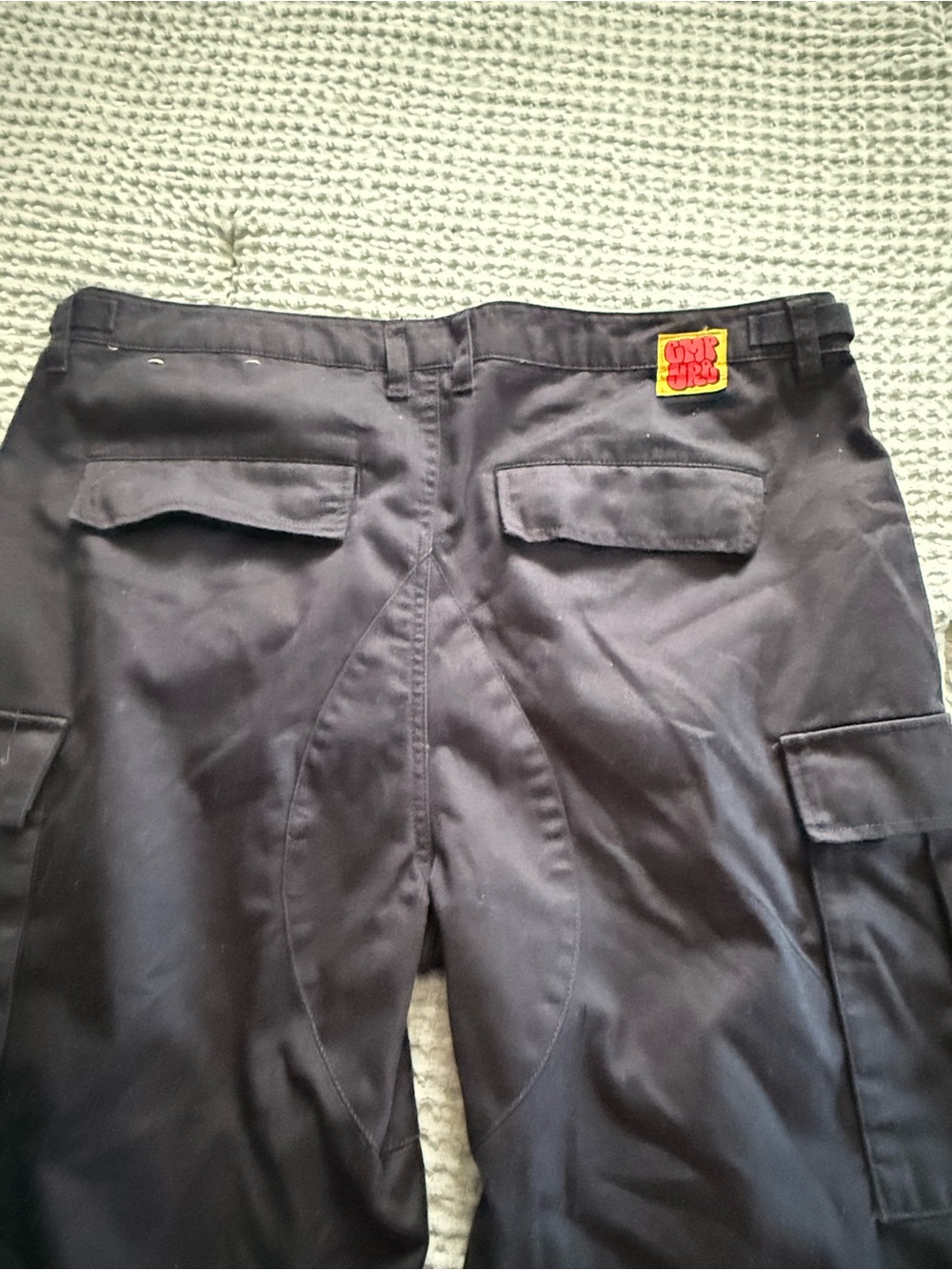 🔥🔥BACK TO SCHOOL SALE🔥🔥🔥EMPYRE Men's Black Cargo Pants with Patch Detail size 36